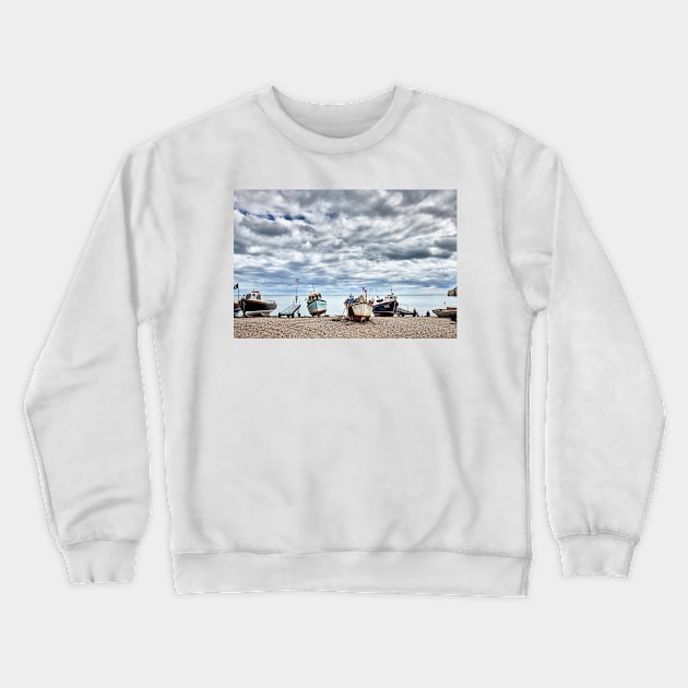 Beer Fishing Boats Crewneck Sweatshirt by GrahamPrentice